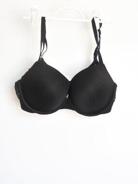 Maidenform Self Expressions SE1101 Essentials Push Up Bra 38C Black Lace NWOT